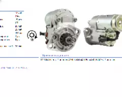 Стартер 12V 2kW {15зуб.} (редукторный) 4900574 (STY0001) - А2300 (Аналог)